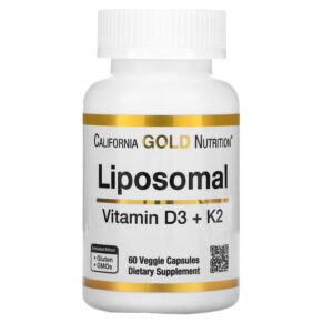 California Gold Nutrition Liposomal Vitamin K2+ D3 60 viên 898220018758