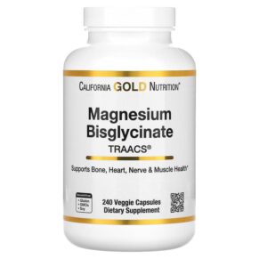 California Gold Nutrition Magnesium Bisglycinate Formulated + TRAACS® 200 mg 240 viên 898220019021