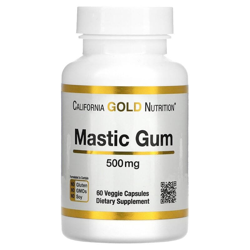 California Gold Nutrition Mastic Gum 500 mg Per Serving 60 Veggie Capsules 1 California Gold Nutrition Mastic Gum 500 mg Per Serving 60 viên 898220018376