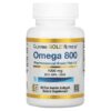 California Gold Nutrition Omega 800 Pharmaceutical Grade Fish Oil 80% EPA/DHA Triglyceride Form 1.000 mg 30 Fish Gelatin viên 898220012510