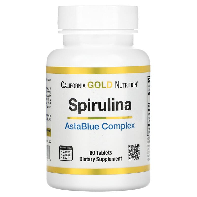 California Gold Nutrition Spirulina AstaBlue Complex 60 Tablets 1 California Gold Nutrition Spirulina AstaBlue Complex 60 viên 898220018574