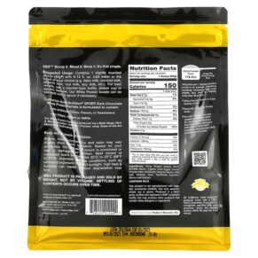 California Gold Nutrition SPORT - Dark Chocolate Whey Protein Isolate 2 lbs (907 g) 898220012022