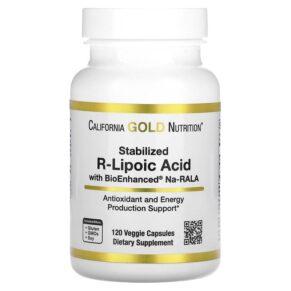 California Gold Nutrition Stabilized R-Lipoic Acid 120 viên 898220020058