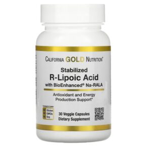 California Gold Nutrition Stabilized R-Lipoic Acid 30 viên 898220020065