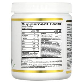 California Gold Nutrition SUPERFOOD - Supergreens Antioxidant Strawberry Lemonade 6.03 oz (171 g) 898220017829