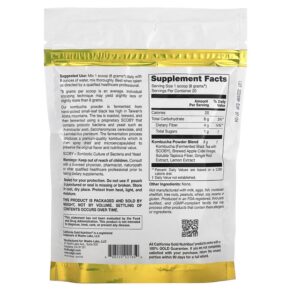 California Gold Nutrition SUPERFOODS - Kombucha Powder Ginger Lemon 5.64 oz (160 g) 898220021659