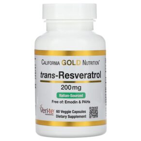 California Gold Nutrition Trans-Resveratrol 200 mg 60 viên 898220011742
