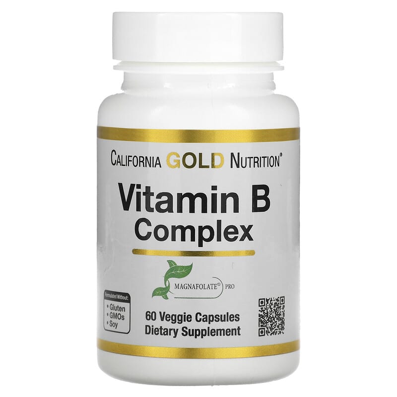 California Gold Nutrition Vitamin B Complex 60 Veggie Capsules 1 California Gold Nutrition Vitamin B Complex 60 viên 898220012961