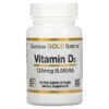 California Gold Nutrition Vitamin D3 125 mcg (5.000 IU) 90 Fish Gelatin viên 898220010653