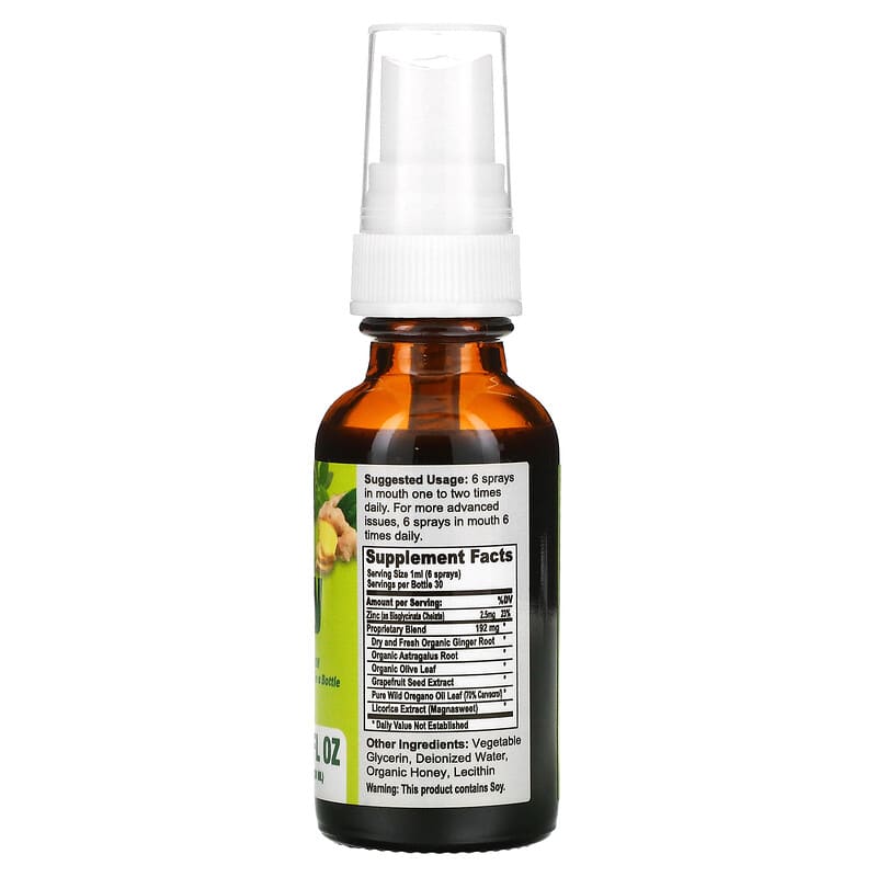 California Natural Immunity Shots Spray 1 oz (30 ml) 8 Thành phần vi chất California Natural Immunity Shots Spray 1 oz (30 ml) 011821741102