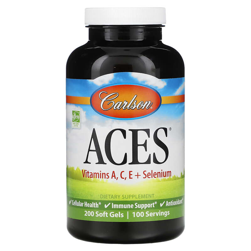 Carlson ACES 200 Soft Gels 1 Carlson ACES 200 viên 088395044328