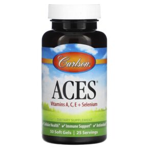 Carlson ACES Vitamins A C E + Selenium 50 viên 088395044304