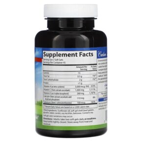 Carlson ACES Vitamins A C E + Selenium 90 Softgels 088395044397