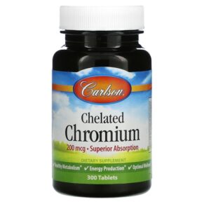 Carlson Chelated Chromium 200 mcg 300 viên 088395055133