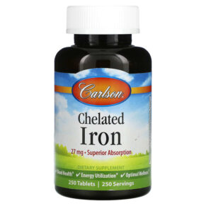 Carlson Chelated Iron 27 mg 250 viên 088395055720