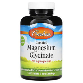 Carlson Chelated Magnesium Glycinate 200 mg 180 viên 088395056123