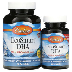 Carlson EcoSmart DHA Natural Lemon 60 + 20 viên 088395018145