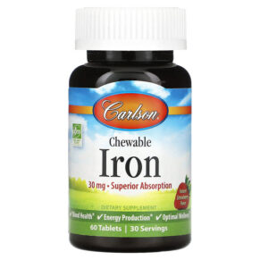 Carlson Iron Strawberry 30 mg 60 viên 088395559105