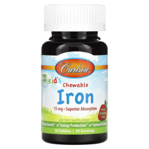 Carlson Kid's Iron Strawberry 15 mg 30 viên 088395559303
