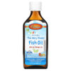 Carlson Kid's Norwegian The Very Finest Fish Oil Just Peachie 800 mg 6.7 fl oz (200 ml) 088395194306