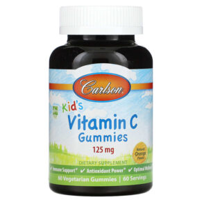 Carlson Kid's Vitamin C Natural Orange 125 mg 60 viên 088395490309
