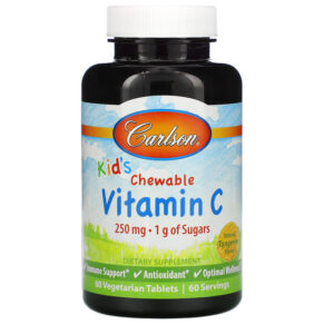 Carlson Kid's Vitamin C Natural Tangerine 250 mg 60 viên 088395031007