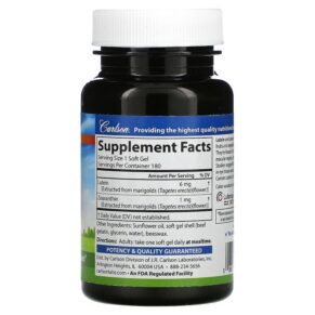 Carlson Lutein 6 mg 180 Soft Gels 3 Carlson Lutein 6 mg 180 Soft Gels 088395086526