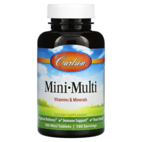 Carlson Mini-Multi Vitamins & Minerals Iron-Free 180 viên 088395041327