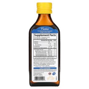 Carlson Norwegian The Very Finest Fish Oil Natural Lemon 1.600 mg 6.7 fl oz (200 ml) 088395015403