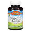 Carlson Super D3 Gummies Natural Fruit 25 mcg (1.000 IU) 120 Vegetarian Gummies 5 Carlson Super D3 Natural Fruit 25 mcg (1.000 IU) 120 viên 088395498008