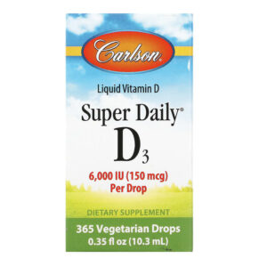 Carlson Super Daily D3 150 mcg (6.000 IU) 0.35 fl oz (10.3 ml) 088395120008
