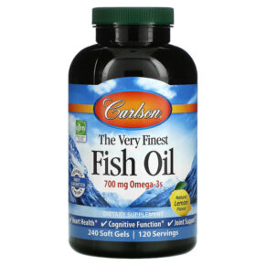 Carlson The Very Finest Fish Oil Natural Lemon 350 mg 240 viên 088395016325