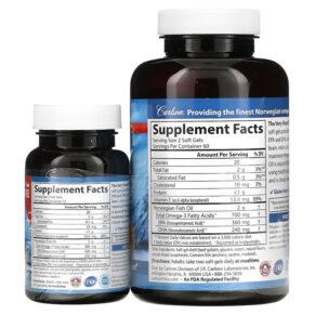 Carlson The Very Finest Fish Oil Natural Orange 350 mg 120 + 30 Free Soft Gels 088395016448