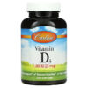 Carlson Vitamin D3 25 mcg (1.000 IU) 250 viên 088395014529
