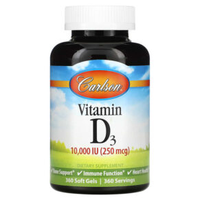 Carlson Vitamin D3 250 mcg (10.000 IU) 360 viên 088395142307