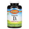 Carlson Vitamin D3 50 mcg (2.000 IU) 360 Soft Gels 4 Carlson Vitamin D3 50 mcg (2.000 IU) 360 viên 088395014635
