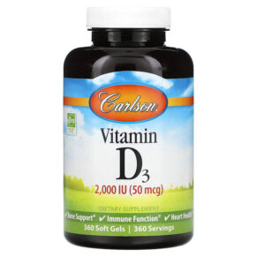 Carlson Vitamin D3 50 mcg (2.000 IU) 360 viên 088395014635