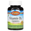 Carlson Vitamin D3 Natural Fruit Flavors 25 mcg (1.000 IU) 60 viên 088395494000