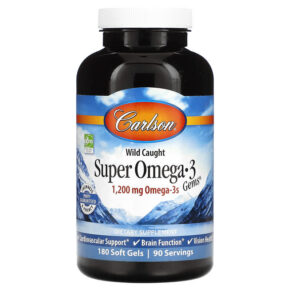 Carlson Wild Caught Super Omega-3 Gems 600 mg 180 viên 088395015267
