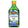 Carlson Wild Norwegian Cod Liver Oil Natural Lemon 1.000 mg 8.4 fl oz (250 ml) 088395013515