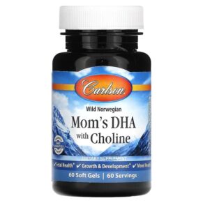 Carlson Wild Norwegian Mom's DHA + Choline 60 viên 088395159107