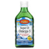 Carlson Wild Norwegian Super D Omega-3 Natural Lemon 8.4 fl oz (250 ml) 088395014024