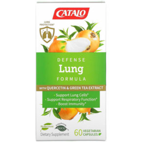 Catalo Naturals Defense Lung Formula + Quercetin & Green Tea Extract 60 viên 810399028666