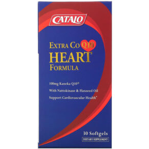 Catalo Naturals Extra CoQ10 Heart Formula + Nattokinase & Flaxseed Oil 30 viên 810399026082