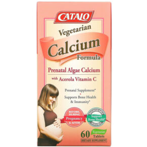 Catalo Naturals Vegetarian Calcium Formula Prenatal Algae Calcium 60 viên 810399025542