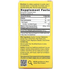 Catalo Naturals Chewable Vitamin C Orange Pineapple 100 mg 60 Chewable Tablets 3 Catalo Naturals Chewable Vitamin C Orange Pineapple 100 mg 60 Chewable Tablets 810399027652