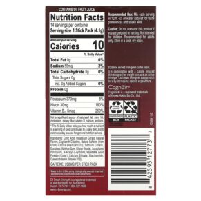 Cellucor C4 Smart Energy Black Cherry 14 Stick Packs 0.14 oz (4.1 g) Each 842595127737