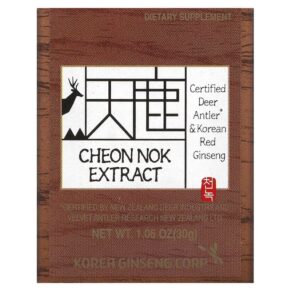 CheongKwanJang Cheon Nok Extract Korean Red Ginseng & Deer Antler 1.06 oz (30 g) 819079011776