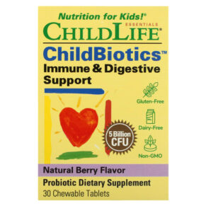 ChildLife Essentials ChildBiotics Immune & Digestive Support Natural Berry 5 Billion CFU 30 viên 608274104006
