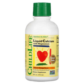 ChildLife Essentials Essentials Liquid Calcium + Magnesium Natural Orange 16 fl oz (473 ml) 608274107007